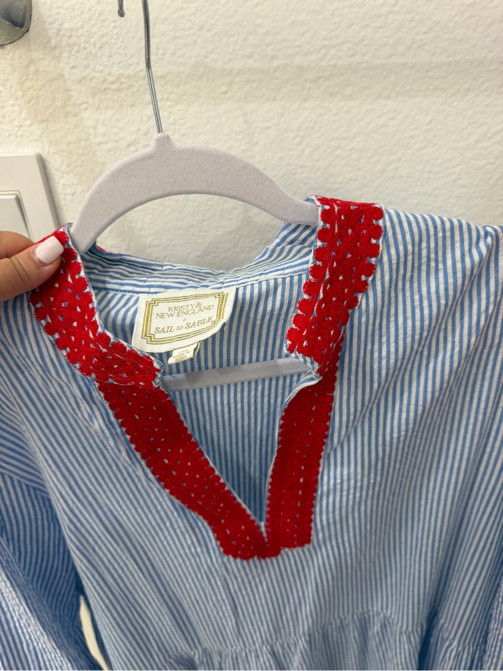 NEW Sail to Sable The Chatham Seersucker Fit & Flare Dress - Picture 6 of 13